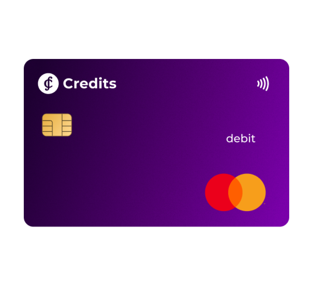 Credits Debit Card